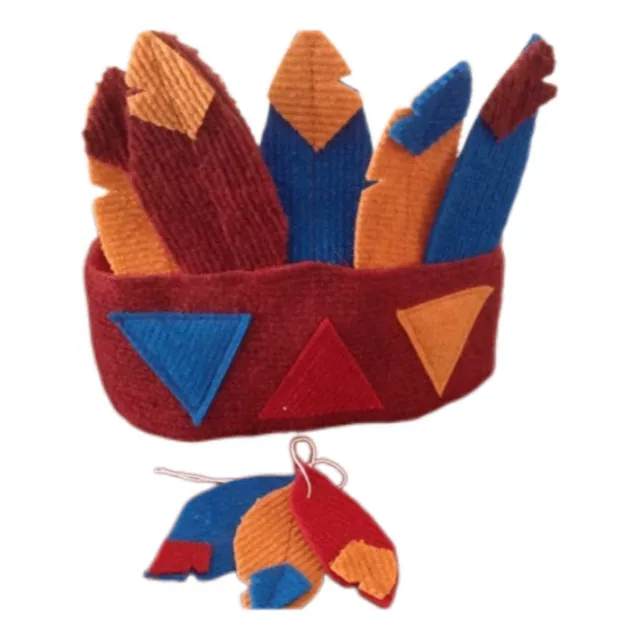 Vincha Para Indios Con Plumas De Fieltro Y Más Accesorios! 