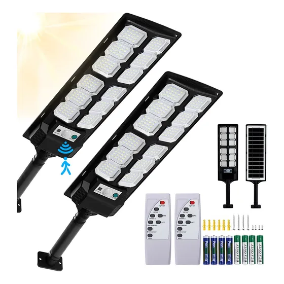 Lámparas Luz Solar Exterior Jardín Luminaria Led Solar 2pack