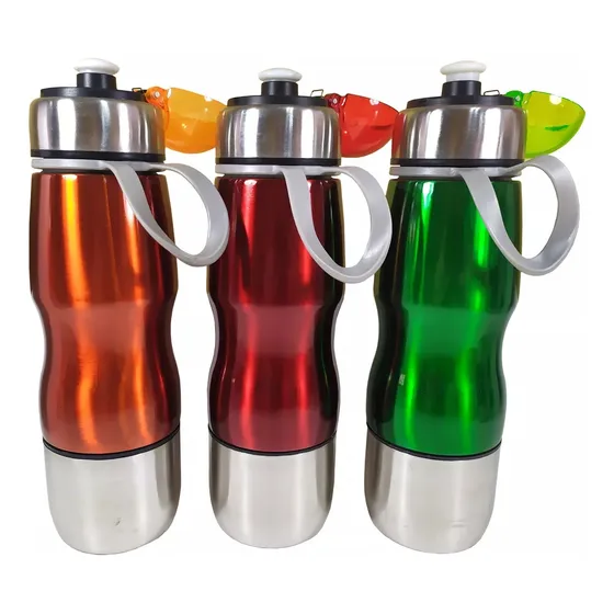 Garrafa Squeeze Alumínio Para Água Caminhada Academia 600ml
