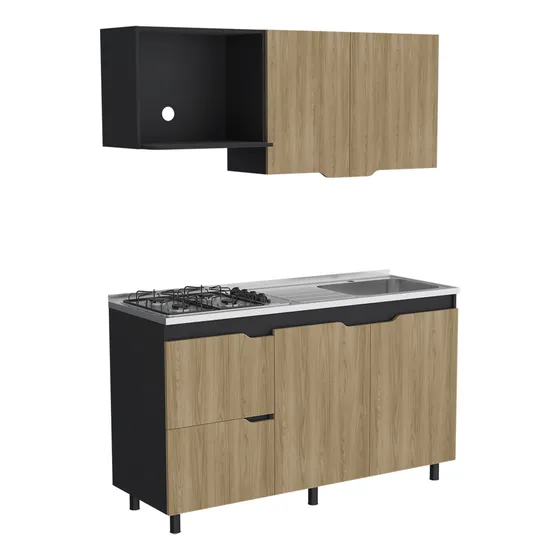 RTA Cocina 150 Maui 150x88cm alacena fresno de MDP