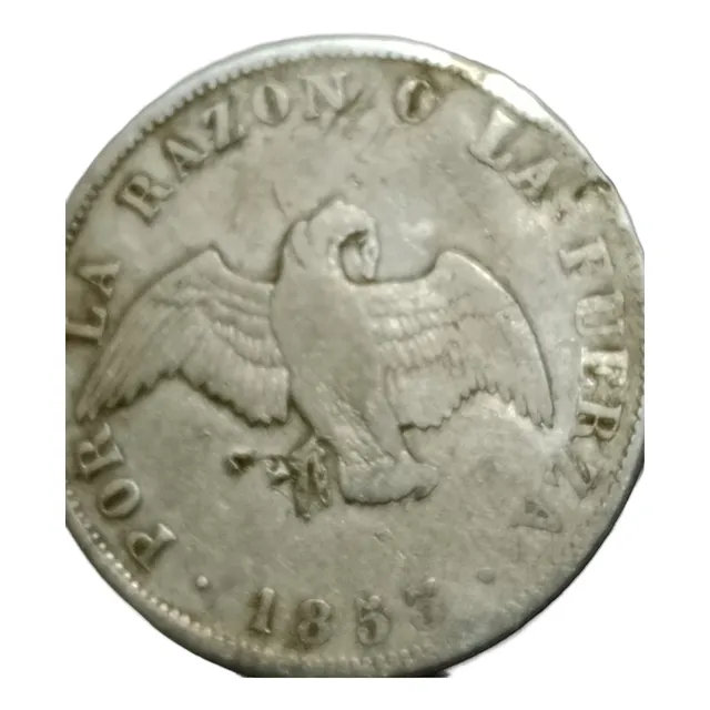 20 Centavo Chile Plata 1853