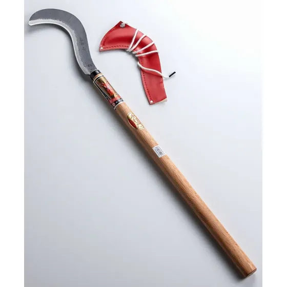 Scythe Mango Largo Doble Filo Aogami Hojae Acero Japon