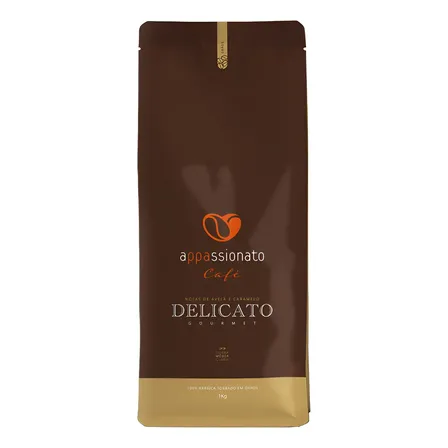 Café Gourmet Appassionato Em Grãos Caramelo 100% Arábica 1kg