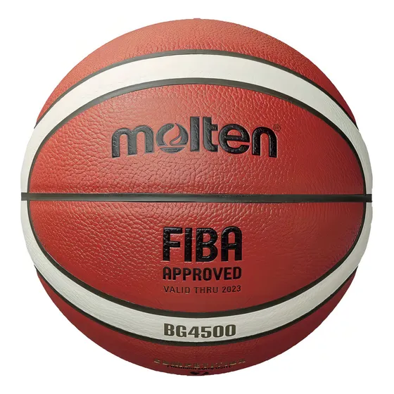 Balón Basquetbol Profesional Molten Bg4500 Cuero Basketball Color Número 7 Naranjo Claro