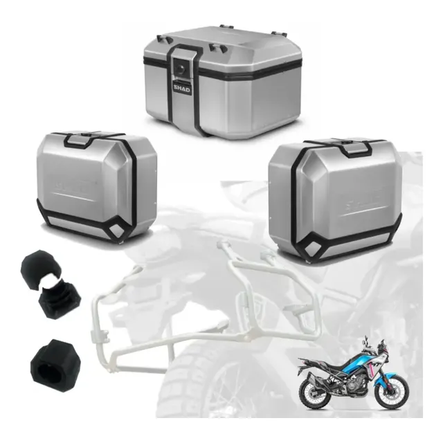 Kit Baules Shad Completo + Anclaje Cf Moto 450 Mt Originales