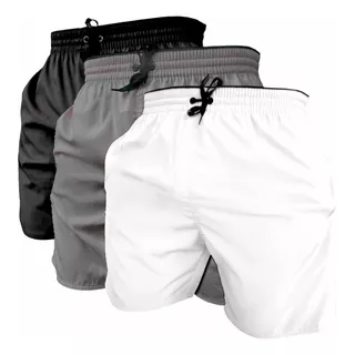 Am10 Kit 3 Short Masculino Tactel Grosso Moda Praia Academia Am10 Kit 3 Short Masculino Tactel Grosso Moda Praia Academia