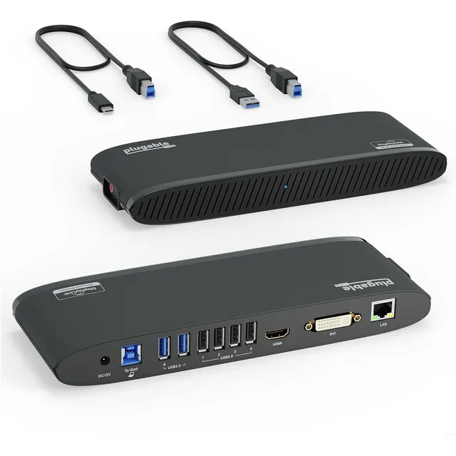 Docking Station Universal Dual Hdmi Ethernet Audio 6 Usb