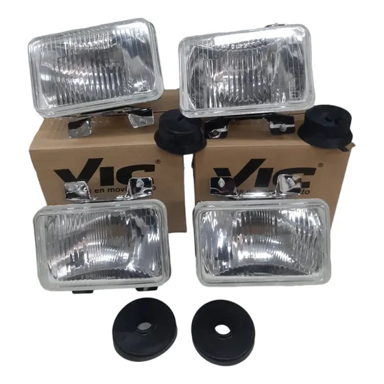 Juego Optica Faro Delantero Para Mercedes Benz 1215  