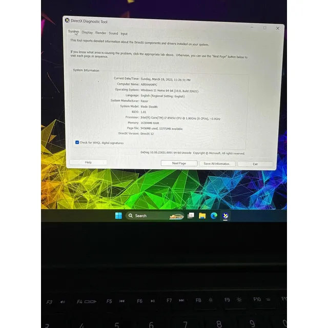 Laptop Gamer Razer Win Core I7 16gb 250gb 1920x10