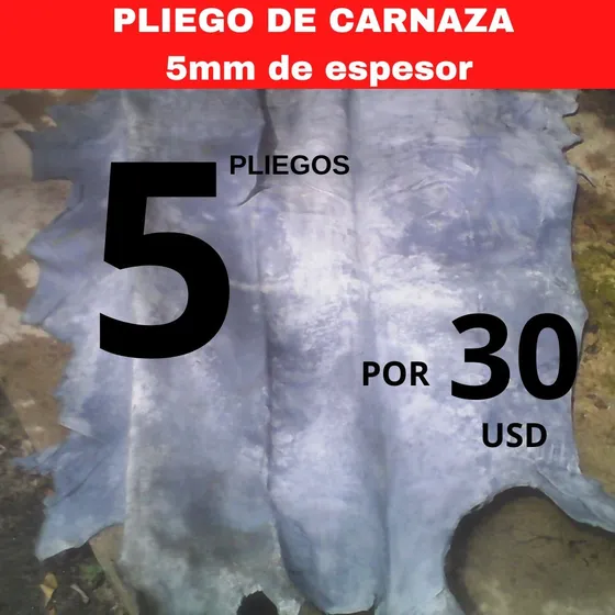 Carnaza En Pliegos De 2m X 1,5m , Espesor 5mm