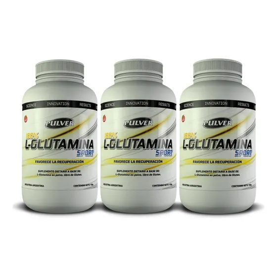 Pulver Glutamina X 450g Sin Tacc Aminoácido Recuperación