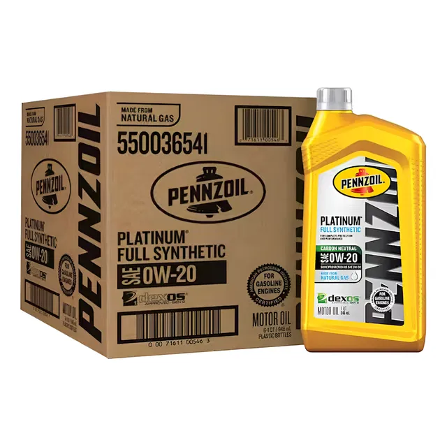Aceite  Motor Platinum Full Sintético 0w-20 Unidad Pennzoil