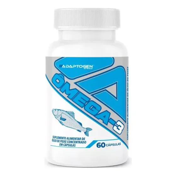 Ômega 3 Epa 660mg Dha 440mg 60 Cápsulas Suplemento Óleo de Peixe Adaptogen