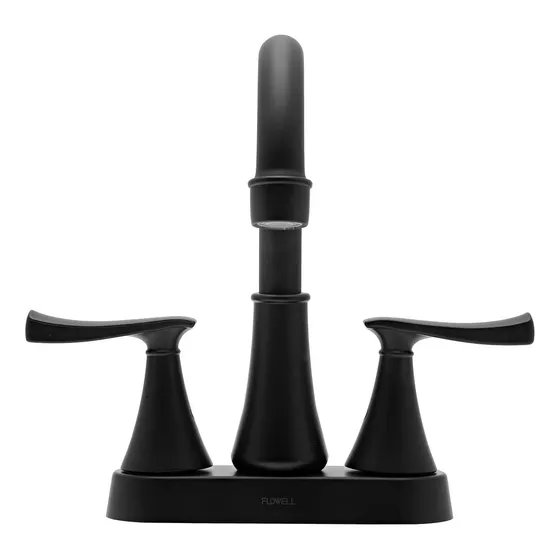 Mezcladora Para Baño Flowell Emma Negro Mate 4 