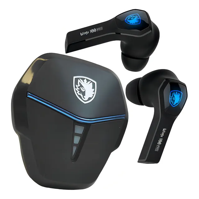 Auriculares intraurales inalámbricos para juegos Wings 100 Pro Tws Blue Sades