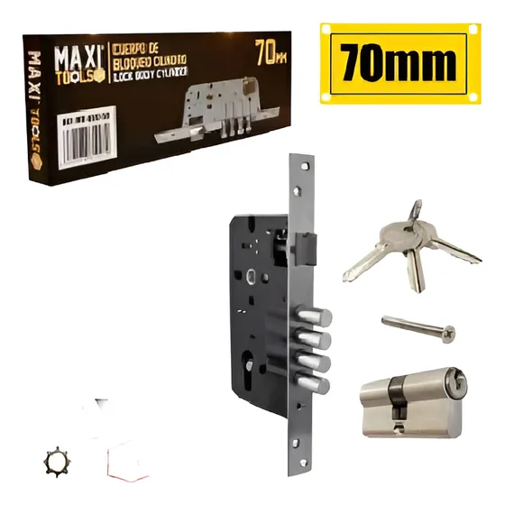 Cerradura De Embutir Multilock 70mm Maxitools