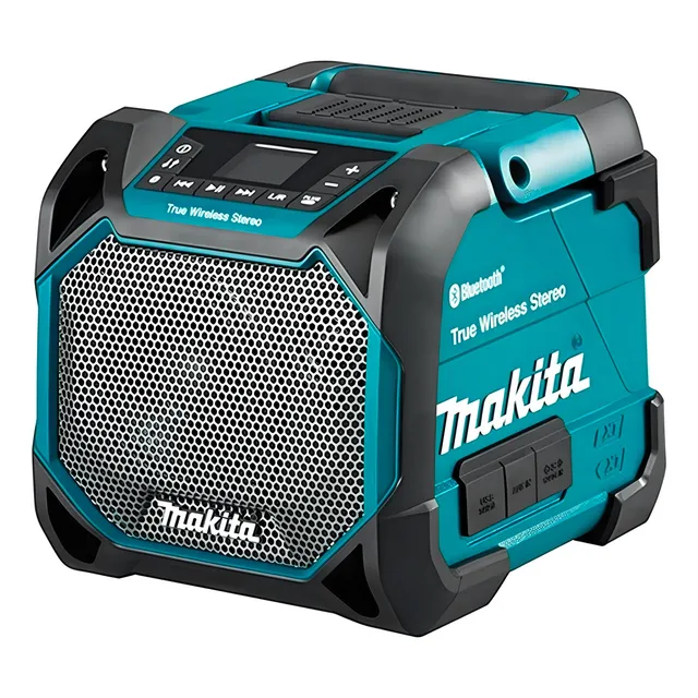 Parlante Inálambrico Bluetooth 12v/18v Makita Dmr203 Color Azul petróleo