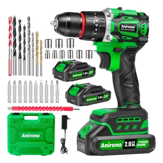 Taladro Rotomartillo Sin Carbones Inalámbrico 20v 2 Baterías