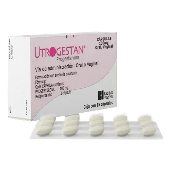 Utrogestan Perlas 100mg X 15