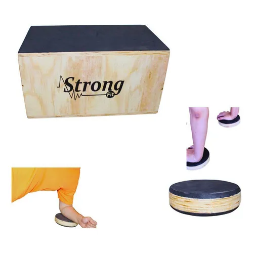 Jump Box 12 Cross (33,5cm X 57cm X33cm) + Disco Yoga Pilates