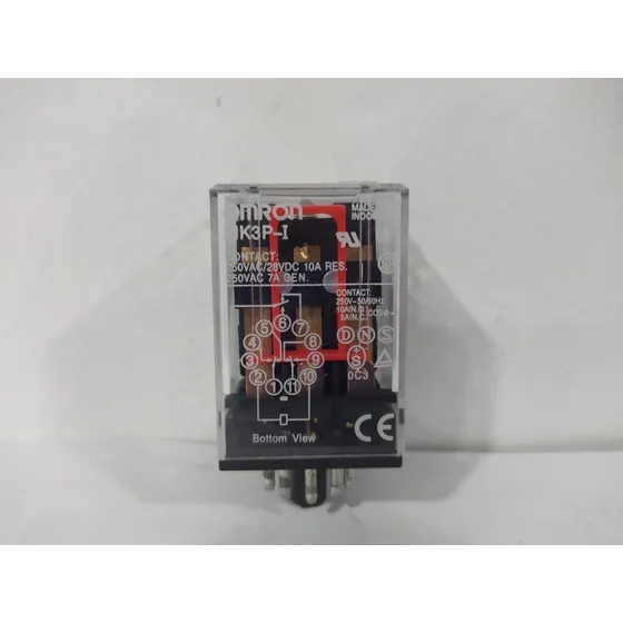 Relé De Control 11 Pines Redondo Bobina 220v Marca Omron