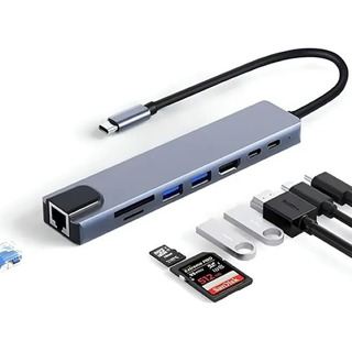8 En 1 Multipuerto Hubs Usb C Adaptador Para Macbook Pro/air 8 En 1 Multipuerto Hubs Usb C Adaptador Para Macbook Pro/air
