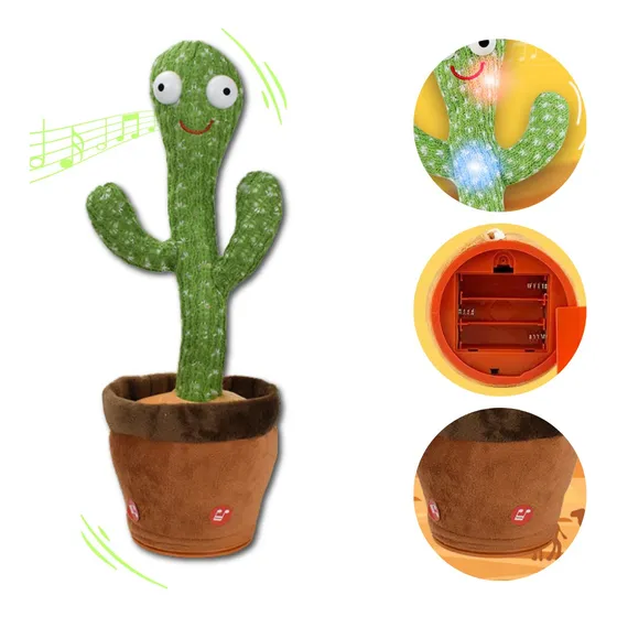 Cactus Bailarin Con Musica 120 Canciones Repite Voces Usb