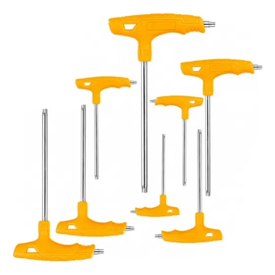 Juego De Llave Allen T - Torx Ingco 8 Pzs. Hhkt80838 Color Amarillo