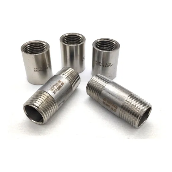 Jgo De Niples Y Coples En Inoxidable T304 De 1/2 