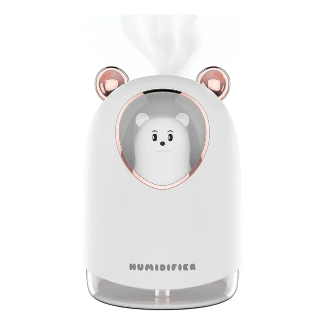 Humidificador Modelo Oso Con Luz Led Blanco