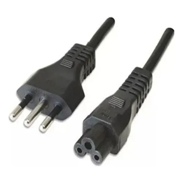 Cable De Poder Tipo Trebol, 1,8 Metros. Para Notebook.factur
