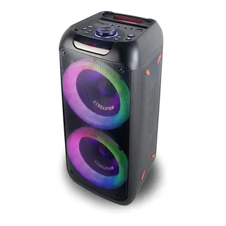 Bocina Portatil Bluetooth Steelpro Nebula Negro Suspension De Aire