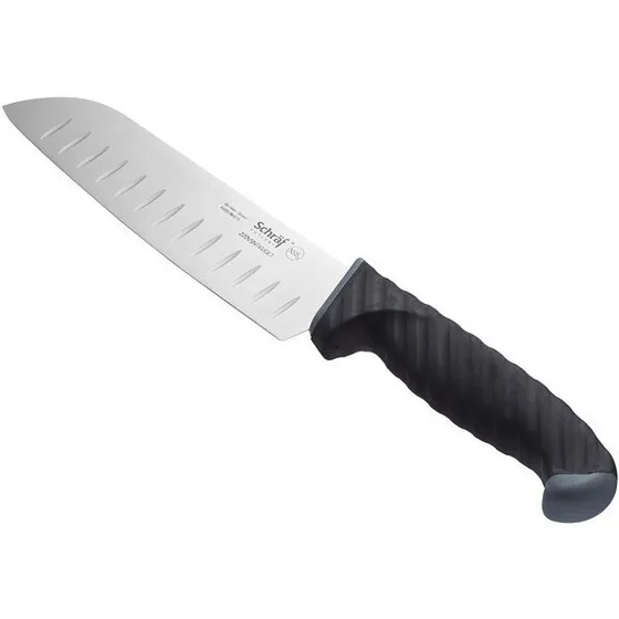 Cuchillo Santoku Profesional Aleman Schraf Restaurant Inox