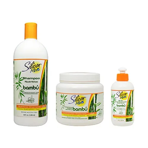 Silicona Mezcla Bambu Nutritivo Pelo Combo Set Ii Por 0tdki