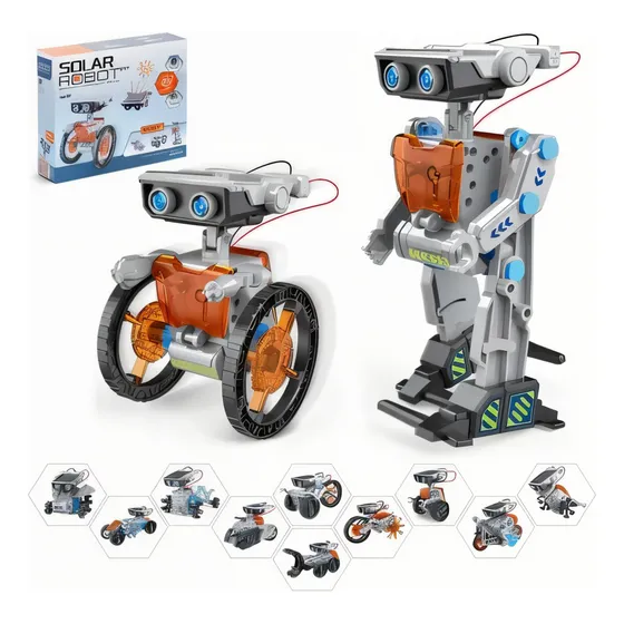Robot Juguete Educativo Kit Racargable 12en1 Robotica Stem