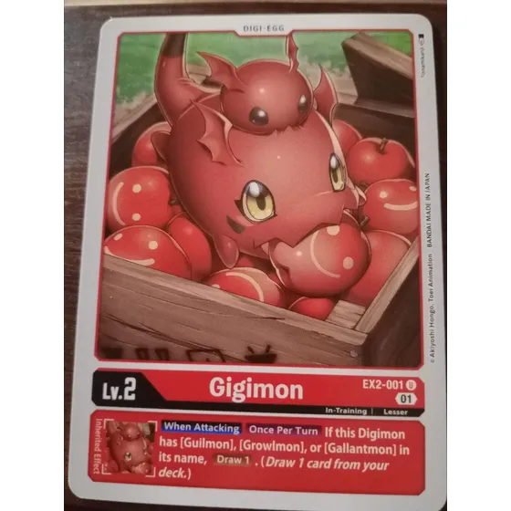 Gigimon Ex2 Carta Digimon Bandai