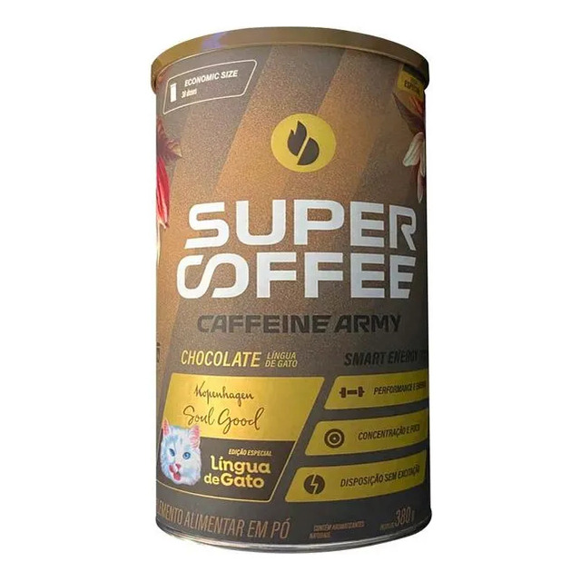Supercoffee Economic Size (380g) Super Coffee Caffeine Army Sabor Língua De Gato Kopenhage... Supercoffee Economic Size (380g) Super Coffee Caffeine Army Sabor Língua De Gato Kopenhage...