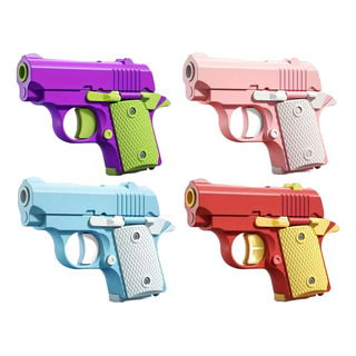 4 Mini Pistolas Juguete Fidget Toy 3d 1911 Descompresión 4 Mini Pistolas Juguete Fidget Toy 3d 1911 Descompresión