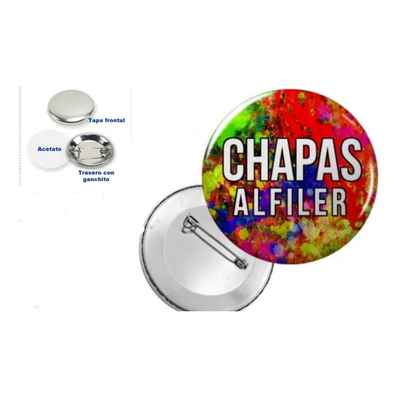 Chapas Personalizadas Tipo Alfiler