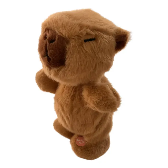 Muñeco De Capibara Camina Y Repite Voz Piel Suave Peluche