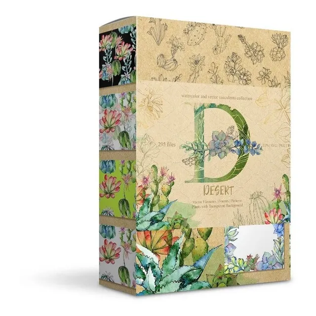 Pack Diseños Botánicos Vectorizados Para Sublimar