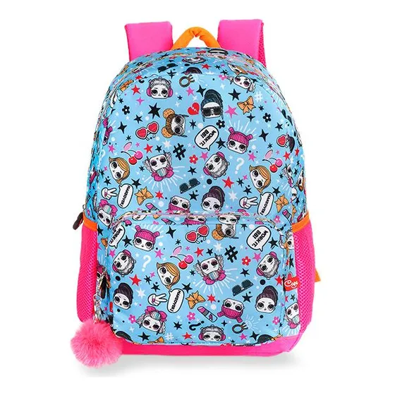 Morral Bolso Lol Original De Tela Doble Bolsillo 