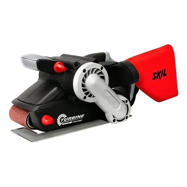 Lixadeira de banda Skil 7640 preta e vermelha 900W