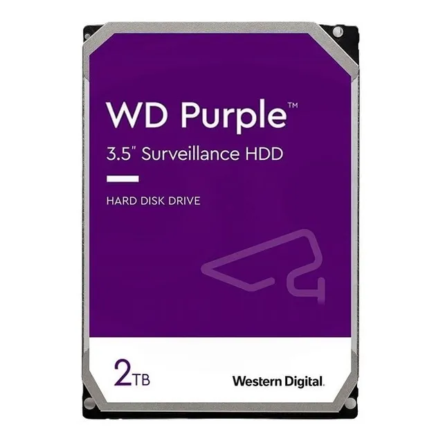 Disco Duro Hdd Western Digital Purple, 2tb, 3.5', 256mb