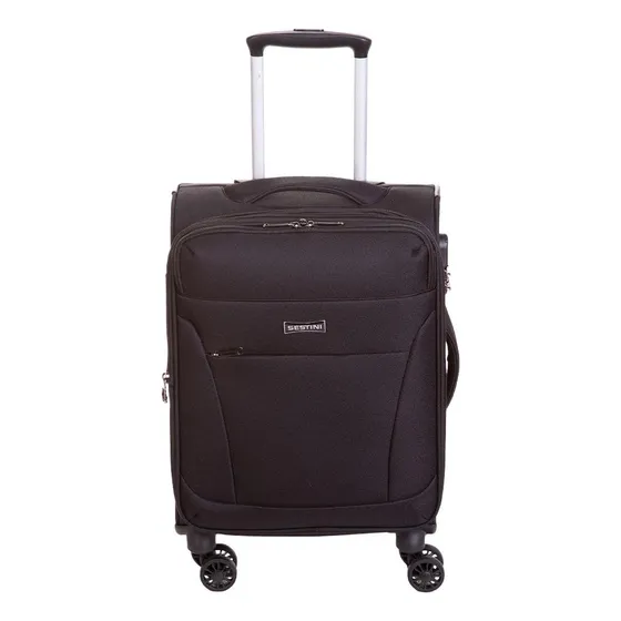 Mala De Viagem Bordo Sestini Ultralight - Rodas Duplas 360° Cor Preto