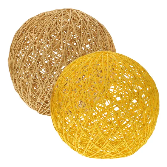 Weave Lamp Shade Takraw Lampshade Ball, 2 Unidades