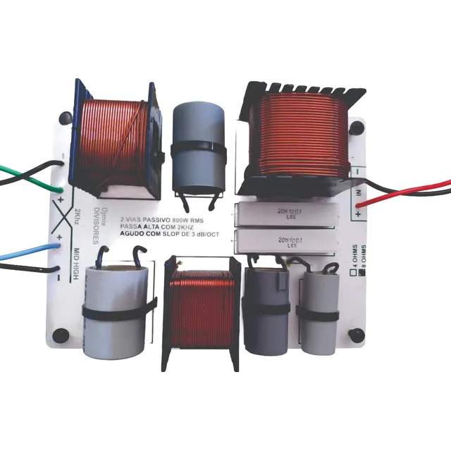 Divisor De Frequ. 2vias 800w Full Range P/a.falante 4  Ohms