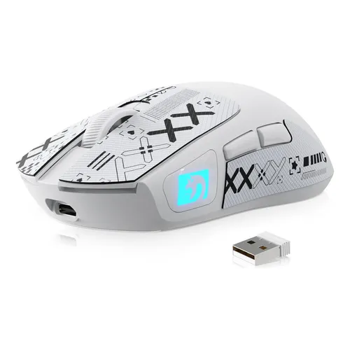 Mouse Gamer Sem Fio Wlmouse Beast X 8k Pro Magnesium Branco