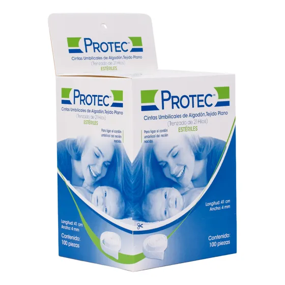 Cinta Umbilical Algodon Trenz 21 Hilos Protec C/100 Esteril