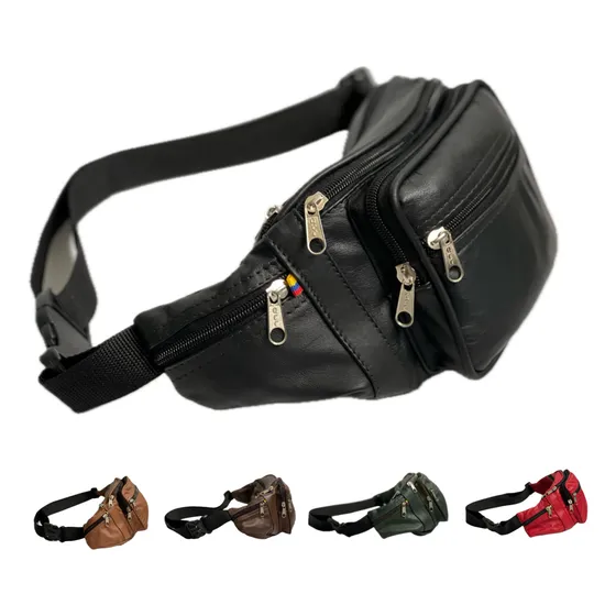 Canguro / Riñonera / Pechera En Cuero Genuino (unisex).